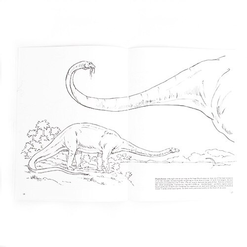 Dover, Coloring Book, Dinosaur